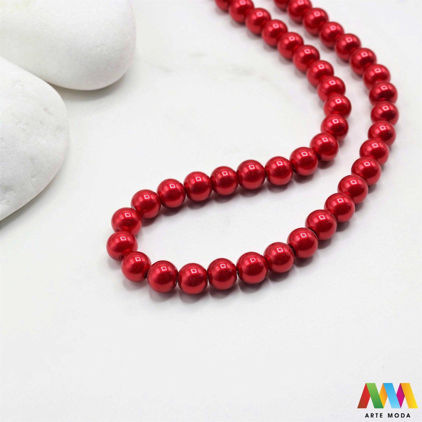 stakleni biseri niz staklo biser perle biserne zrna zrno perla staklene imitacija bisera sedefaste vjenčani nakit klasični DIY ogrlice bijeli u boji bisernim sjajem izrada nakita umjetni Za klasičnu eleganciju birajte staklene bisere imitacija bisera ima visok sedefasti sjaj i savršeno je glatka Idealni su za izradu vjenčanog nakita bezvremenskih ogrlica i narukvica raznim veličinama i bojama ovi biseri unose dašak luksuza u svaki uradi sam projekt Počnite nizati svoju eleganciju arte moda repromaterijal