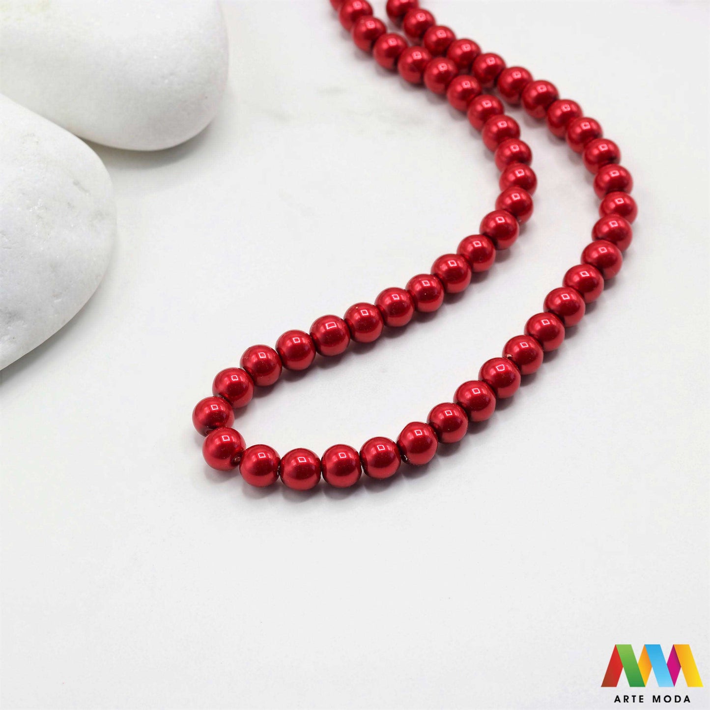 stakleni biseri niz staklo biser perle biserne zrna zrno perla staklene imitacija bisera sedefaste vjenčani nakit klasični DIY ogrlice bijeli u boji bisernim sjajem izrada nakita umjetni Za klasičnu eleganciju birajte staklene bisere imitacija bisera ima visok sedefasti sjaj i savršeno je glatka Idealni su za izradu vjenčanog nakita bezvremenskih ogrlica i narukvica raznim veličinama i bojama ovi biseri unose dašak luksuza u svaki uradi sam projekt Počnite nizati svoju eleganciju arte moda repromaterijal