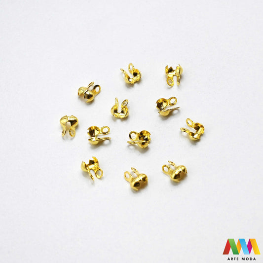 stiskač za čvor s petljom sakrivanje čvora metalne kapice čvorove štitnik petlja poklopac fiksiranje omčica metalni pribor DIY materijal srebrni zlatni Postignite savršen finiš Metalni žabo završetak esencijalan alat za sakrivanje čvorova fiksiranje kopči vašem nakitu kalote uredan izgled uradi sam projektu pretvarajući običan čvor elegantan metalni završetak s čvrstom omčicom Idealni za nizanje na konac svilu sajlu trajnost profesionalnu estetiku svojim kreacijama metalne završetke arte moda repromaterijal