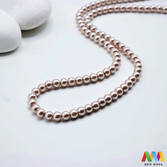 stakleni biseri niz staklo biser perle biserne zrna zrno perla staklene imitacija bisera sedefaste vjenčani nakit klasični DIY ogrlice bijeli u boji bisernim sjajem izrada nakita umjetni Za klasičnu eleganciju birajte staklene bisere imitacija bisera ima visok sedefasti sjaj i savršeno je glatka Idealni su za izradu vjenčanog nakita bezvremenskih ogrlica i narukvica raznim veličinama i bojama ovi biseri unose dašak luksuza u svaki uradi sam projekt Počnite nizati svoju eleganciju arte moda repromaterijal