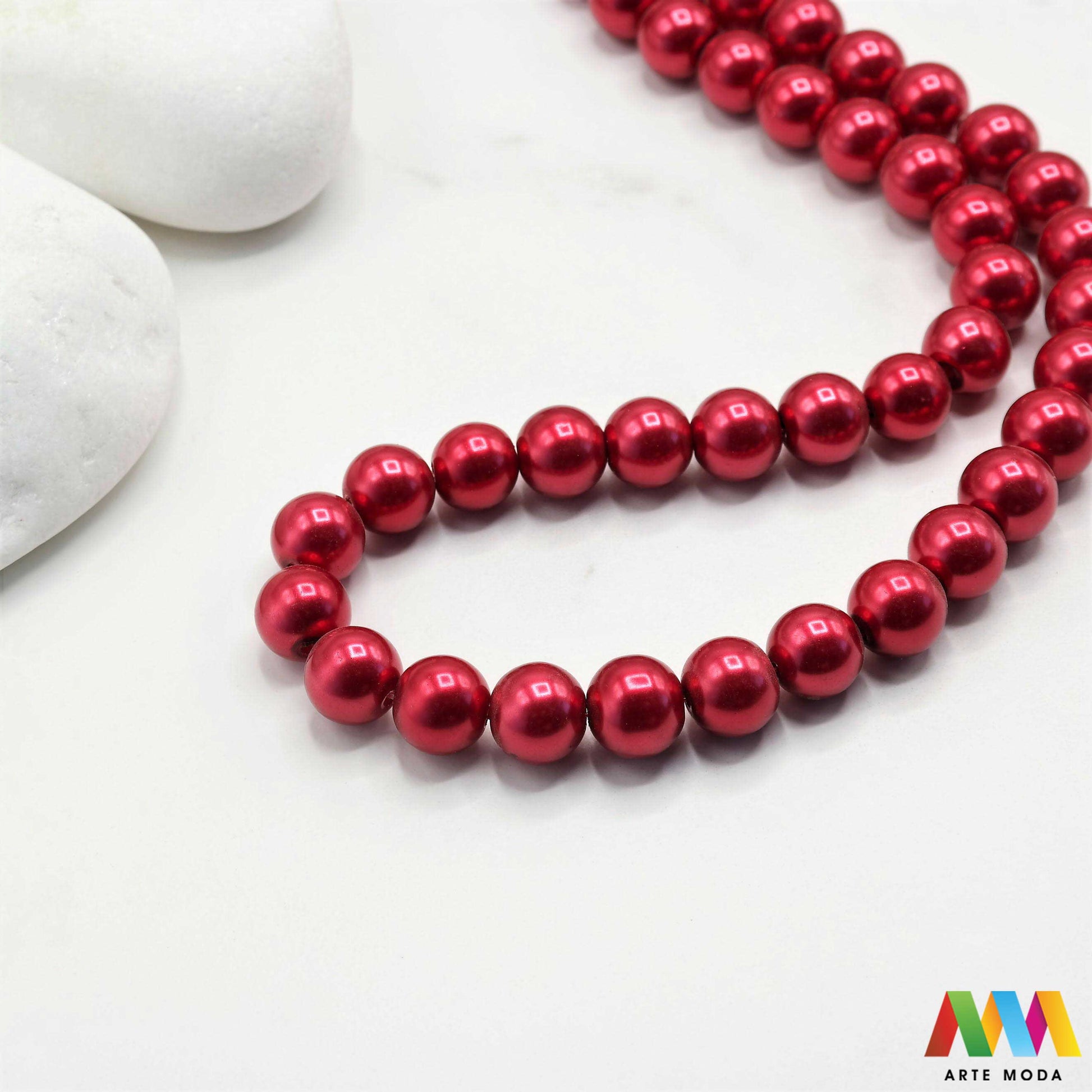 stakleni biseri niz staklo biser perle biserne zrna zrno perla staklene imitacija bisera sedefaste vjenčani nakit klasični DIY ogrlice bijeli u boji bisernim sjajem izrada nakita umjetni Za klasičnu eleganciju birajte staklene bisere imitacija bisera ima visok sedefasti sjaj i savršeno je glatka Idealni su za izradu vjenčanog nakita bezvremenskih ogrlica i narukvica raznim veličinama i bojama ovi biseri unose dašak luksuza u svaki uradi sam projekt Počnite nizati svoju eleganciju arte moda repromaterijal