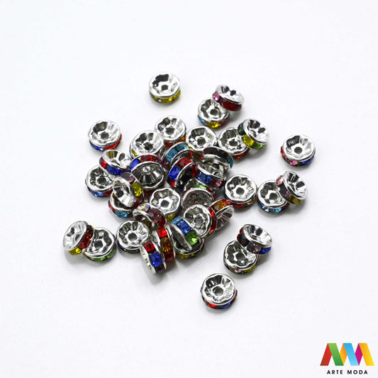 razdjelnik umetak spacer metalne izrada nakita DIY nakit distanceri metalni pribor separatori srebrne zlatne šajbice metalni za perle razmaknice komponente metal Mali ali ključni za profesionalan nakit Metalni umetci razdjelnici spacer perle služe za stvaranje razmaka i dodavanje sjaja perlama Sprječavaju trenje i ističu poludrago kamenje Neophodan element za izradu narukvica i ogrlica koje izgledaju bogatije i elegantnije arte moda repromaterijal