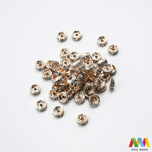 razdjelnik umetak spacer metalne izrada nakita DIY nakit distanceri metalni pribor separatori srebrne zlatne šajbice metalni za perle razmaknice komponente metal Mali ali ključni za profesionalan nakit Metalni umetci razdjelnici spacer perle služe za stvaranje razmaka i dodavanje sjaja perlama Sprječavaju trenje i ističu poludrago kamenje Neophodan element za izradu narukvica i ogrlica koje izgledaju bogatije i elegantnije arte moda repromaterijal