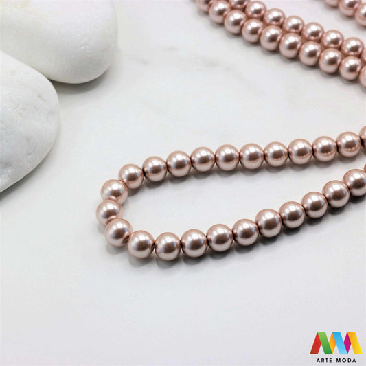 stakleni biseri niz staklo biser perle biserne zrna zrno perla staklene imitacija bisera sedefaste vjenčani nakit klasični DIY ogrlice bijeli u boji bisernim sjajem izrada nakita umjetni Za klasičnu eleganciju birajte staklene bisere imitacija bisera ima visok sedefasti sjaj i savršeno je glatka Idealni su za izradu vjenčanog nakita bezvremenskih ogrlica i narukvica raznim veličinama i bojama ovi biseri unose dašak luksuza u svaki uradi sam projekt Počnite nizati svoju eleganciju arte moda repromaterijal