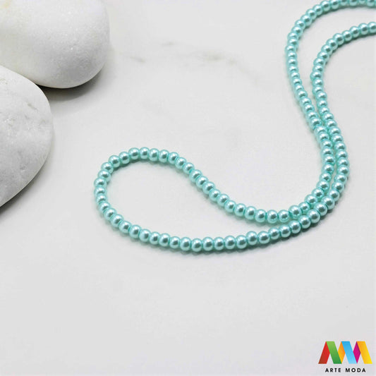 stakleni biseri niz staklo biser perle biserne zrna zrno perla staklene imitacija bisera sedefaste vjenčani nakit klasični DIY ogrlice bijeli u boji bisernim sjajem izrada nakita umjetni Za klasičnu eleganciju birajte staklene bisere imitacija bisera ima visok sedefasti sjaj i savršeno je glatka Idealni su za izradu vjenčanog nakita bezvremenskih ogrlica i narukvica raznim veličinama i bojama ovi biseri unose dašak luksuza u svaki uradi sam projekt Počnite nizati svoju eleganciju arte moda repromaterijal