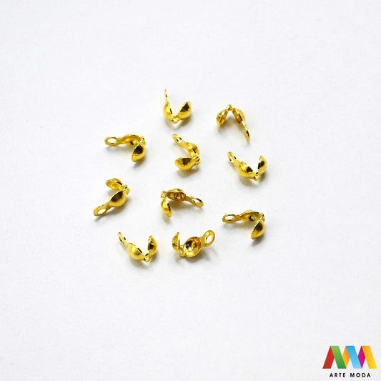 stiskač za čvor s petljom sakrivanje čvora metalne kapice čvorove štitnik petlja poklopac fiksiranje omčica metalni pribor DIY materijal srebrni zlatni Postignite savršen finiš Metalni žabo završetak esencijalan alat za sakrivanje čvorova fiksiranje kopči vašem nakitu kalote uredan izgled uradi sam projektu pretvarajući običan čvor elegantan metalni završetak s čvrstom omčicom Idealni za nizanje na konac svilu sajlu trajnost profesionalnu estetiku svojim kreacijama metalne završetke arte moda repromaterijal