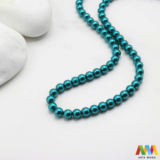 stakleni biseri niz staklo biser perle biserne zrna zrno perla staklene imitacija bisera sedefaste vjenčani nakit klasični DIY ogrlice bijeli u boji bisernim sjajem izrada nakita umjetni Za klasičnu eleganciju birajte staklene bisere imitacija bisera ima visok sedefasti sjaj i savršeno je glatka Idealni su za izradu vjenčanog nakita bezvremenskih ogrlica i narukvica raznim veličinama i bojama ovi biseri unose dašak luksuza u svaki uradi sam projekt Počnite nizati svoju eleganciju arte moda repromaterijal
