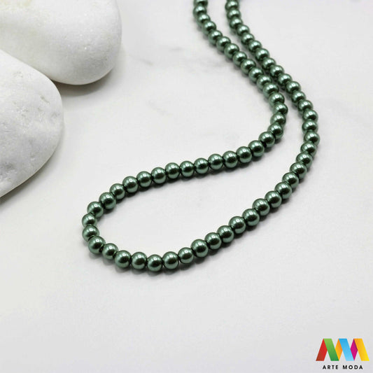 stakleni biseri niz staklo biser perle biserne zrna zrno perla staklene imitacija bisera sedefaste vjenčani nakit klasični DIY ogrlice bijeli u boji bisernim sjajem izrada nakita umjetni Za klasičnu eleganciju birajte staklene bisere imitacija bisera ima visok sedefasti sjaj i savršeno je glatka Idealni su za izradu vjenčanog nakita bezvremenskih ogrlica i narukvica raznim veličinama i bojama ovi biseri unose dašak luksuza u svaki uradi sam projekt Počnite nizati svoju eleganciju arte moda repromaterijal