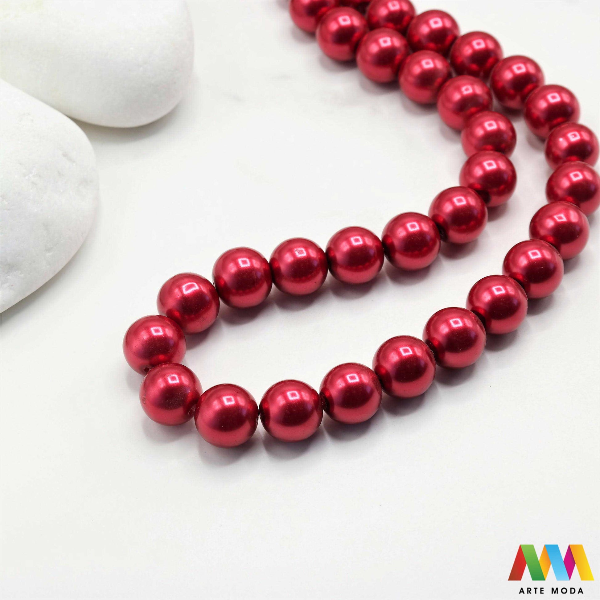 stakleni biseri niz staklo biser perle biserne zrna zrno perla staklene imitacija bisera sedefaste vjenčani nakit klasični DIY ogrlice bijeli u boji bisernim sjajem izrada nakita umjetni Za klasičnu eleganciju birajte staklene bisere imitacija bisera ima visok sedefasti sjaj i savršeno je glatka Idealni su za izradu vjenčanog nakita bezvremenskih ogrlica i narukvica raznim veličinama i bojama ovi biseri unose dašak luksuza u svaki uradi sam projekt Počnite nizati svoju eleganciju arte moda repromaterijal