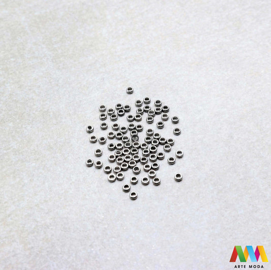 dijelovi inox nizanje pribor repromaterijal sigurni spojnice završeci čelični stoperi stop perle nehrđajući čelik kirurški komponente nakit izrada narukvice ogrlice DIY sigurnosne metalni stezne Osigurajte svoj nakit s stoperima od nehrđajućeg čelika Ovi mali ključni dijelovi fiksiraju perle i privjeske sprječavajući pomicanje Izrađeni od kirurškog čelika ne hrđaju i jamče trajnost vaše narukvice ili ogrlice Jednostavno ih stisnite kliještima i uživajte u stabilnoj kreaciji arte moda repromaterijal