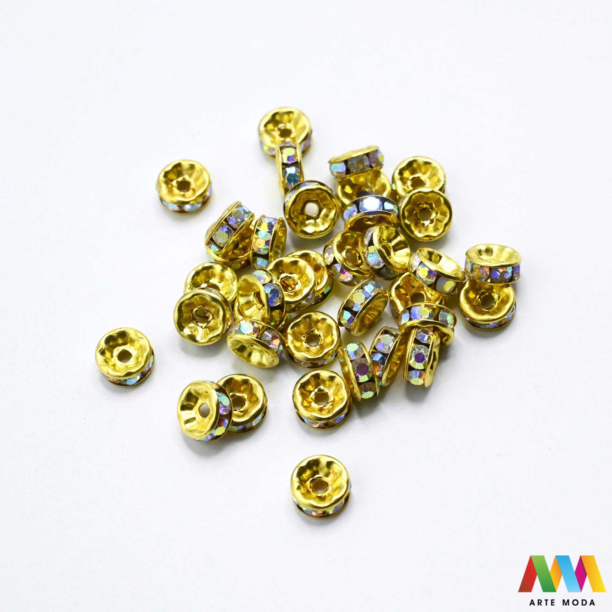 razdjelnik umetak spacer metalne izrada nakita DIY nakit distanceri metalni pribor separatori srebrne zlatne šajbice metalni za perle razmaknice komponente metal Mali ali ključni za profesionalan nakit Metalni umetci razdjelnici spacer perle služe za stvaranje razmaka i dodavanje sjaja perlama Sprječavaju trenje i ističu poludrago kamenje Neophodan element za izradu narukvica i ogrlica koje izgledaju bogatije i elegantnije arte moda repromaterijal