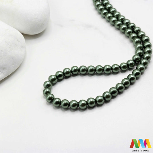 stakleni biseri niz staklo biser perle biserne zrna zrno perla staklene imitacija bisera sedefaste vjenčani nakit klasični DIY ogrlice bijeli u boji bisernim sjajem izrada nakita umjetni Za klasičnu eleganciju birajte staklene bisere imitacija bisera ima visok sedefasti sjaj i savršeno je glatka Idealni su za izradu vjenčanog nakita bezvremenskih ogrlica i narukvica raznim veličinama i bojama ovi biseri unose dašak luksuza u svaki uradi sam projekt Počnite nizati svoju eleganciju arte moda repromaterijal