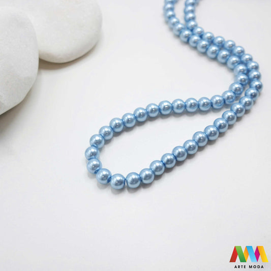 stakleni biseri niz staklo biser perle biserne zrna zrno perla staklene imitacija bisera sedefaste vjenčani nakit klasični DIY ogrlice bijeli u boji bisernim sjajem izrada nakita umjetni Za klasičnu eleganciju birajte staklene bisere imitacija bisera ima visok sedefasti sjaj i savršeno je glatka Idealni su za izradu vjenčanog nakita bezvremenskih ogrlica i narukvica raznim veličinama i bojama ovi biseri unose dašak luksuza u svaki uradi sam projekt Počnite nizati svoju eleganciju arte moda repromaterijal