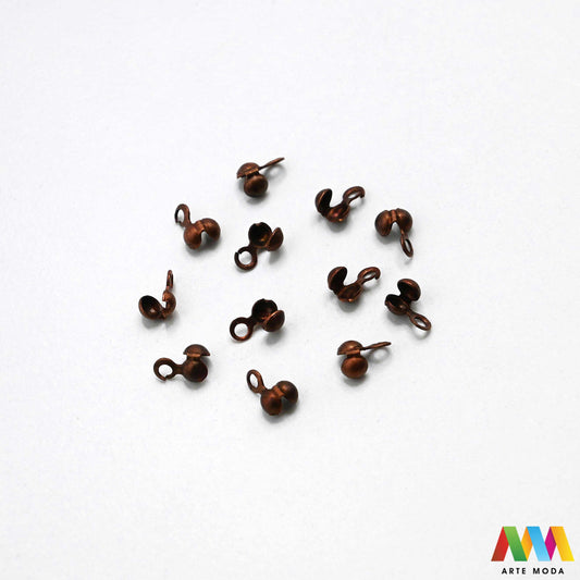 stiskač za čvor s petljom sakrivanje čvora metalne kapice čvorove štitnik petlja poklopac fiksiranje omčica metalni pribor DIY materijal srebrni zlatni Postignite savršen finiš Metalni žabo završetak esencijalan alat za sakrivanje čvorova fiksiranje kopči vašem nakitu kalote uredan izgled uradi sam projektu pretvarajući običan čvor elegantan metalni završetak s čvrstom omčicom Idealni za nizanje na konac svilu sajlu trajnost profesionalnu estetiku svojim kreacijama metalne završetke arte moda repromaterijal