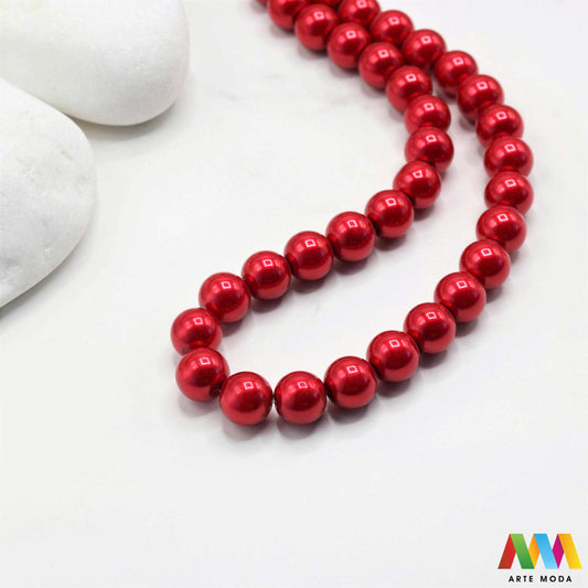 stakleni biseri niz staklo biser perle biserne zrna zrno perla staklene imitacija bisera sedefaste vjenčani nakit klasični DIY ogrlice bijeli u boji bisernim sjajem izrada nakita umjetni Za klasičnu eleganciju birajte staklene bisere imitacija bisera ima visok sedefasti sjaj i savršeno je glatka Idealni su za izradu vjenčanog nakita bezvremenskih ogrlica i narukvica raznim veličinama i bojama ovi biseri unose dašak luksuza u svaki uradi sam projekt Počnite nizati svoju eleganciju arte moda repromaterijal