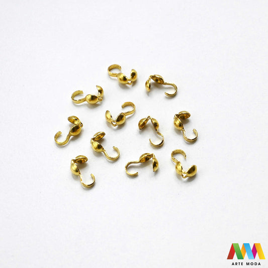 stiskač za čvor s petljom sakrivanje čvora metalne kapice čvorove štitnik petlja poklopac fiksiranje omčica metalni pribor DIY materijal srebrni zlatni Postignite savršen finiš Metalni žabo završetak esencijalan alat za sakrivanje čvorova fiksiranje kopči vašem nakitu kalote uredan izgled uradi sam projektu pretvarajući običan čvor elegantan metalni završetak s čvrstom omčicom Idealni za nizanje na konac svilu sajlu trajnost profesionalnu estetiku svojim kreacijama metalne završetke arte moda repromaterijal