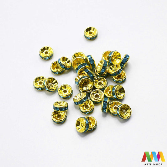 razdjelnik umetak spacer metalne izrada nakita DIY nakit distanceri metalni pribor separatori srebrne zlatne šajbice metalni za perle razmaknice komponente metal Mali ali ključni za profesionalan nakit Metalni umetci razdjelnici spacer perle služe za stvaranje razmaka i dodavanje sjaja perlama Sprječavaju trenje i ističu poludrago kamenje Neophodan element za izradu narukvica i ogrlica koje izgledaju bogatije i elegantnije arte moda repromaterijal