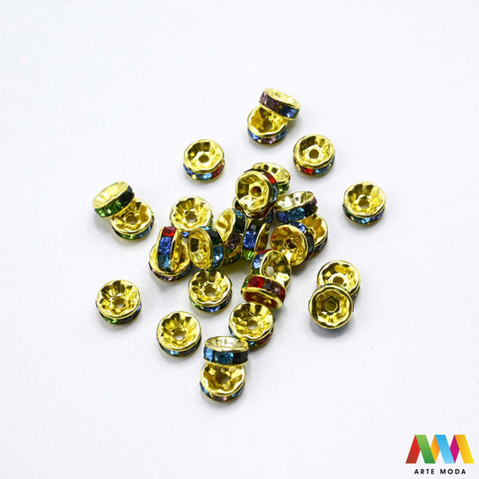 razdjelnik umetak spacer metalne izrada nakita DIY nakit distanceri metalni pribor separatori srebrne zlatne šajbice metalni za perle razmaknice komponente metal Mali ali ključni za profesionalan nakit Metalni umetci razdjelnici spacer perle služe za stvaranje razmaka i dodavanje sjaja perlama Sprječavaju trenje i ističu poludrago kamenje Neophodan element za izradu narukvica i ogrlica koje izgledaju bogatije i elegantnije arte moda repromaterijal