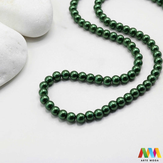 stakleni biseri niz staklo biser perle biserne zrna zrno perla staklene imitacija bisera sedefaste vjenčani nakit klasični DIY ogrlice bijeli u boji bisernim sjajem izrada nakita umjetni Za klasičnu eleganciju birajte staklene bisere imitacija bisera ima visok sedefasti sjaj i savršeno je glatka Idealni su za izradu vjenčanog nakita bezvremenskih ogrlica i narukvica raznim veličinama i bojama ovi biseri unose dašak luksuza u svaki uradi sam projekt Počnite nizati svoju eleganciju arte moda repromaterijal