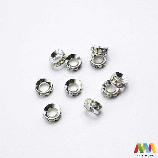 razdjelnik umetak spacer metalne izrada nakita DIY nakit distanceri metalni pribor separatori srebrne zlatne šajbice metalni za perle razmaknice komponente metal Mali ali ključni za profesionalan nakit Metalni umetci razdjelnici spacer perle služe za stvaranje razmaka i dodavanje sjaja perlama Sprječavaju trenje i ističu poludrago kamenje Neophodan element za izradu narukvica i ogrlica koje izgledaju bogatije i elegantnije arte moda repromaterijal