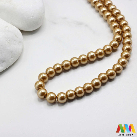stakleni biseri niz staklo biser perle biserne zrna zrno perla staklene imitacija bisera sedefaste vjenčani nakit klasični DIY ogrlice bijeli u boji bisernim sjajem izrada nakita umjetni Za klasičnu eleganciju birajte staklene bisere imitacija bisera ima visok sedefasti sjaj i savršeno je glatka Idealni su za izradu vjenčanog nakita bezvremenskih ogrlica i narukvica raznim veličinama i bojama ovi biseri unose dašak luksuza u svaki uradi sam projekt Počnite nizati svoju eleganciju arte moda repromaterijal
