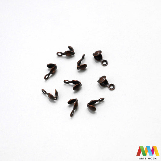 stiskač za čvor s petljom sakrivanje čvora metalne kapice čvorove štitnik petlja poklopac fiksiranje omčica metalni pribor DIY materijal srebrni zlatni Postignite savršen finiš Metalni žabo završetak esencijalan alat za sakrivanje čvorova fiksiranje kopči vašem nakitu kalote uredan izgled uradi sam projektu pretvarajući običan čvor elegantan metalni završetak s čvrstom omčicom Idealni za nizanje na konac svilu sajlu trajnost profesionalnu estetiku svojim kreacijama metalne završetke arte moda repromaterijal