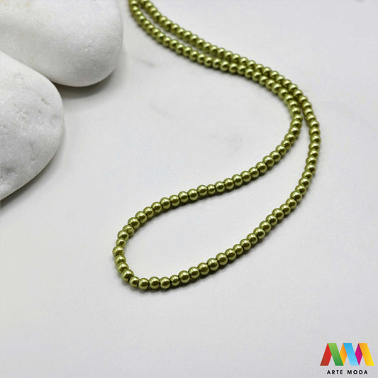 stakleni biseri niz staklo biser perle biserne zrna zrno perla staklene imitacija bisera sedefaste vjenčani nakit klasični DIY ogrlice bijeli u boji bisernim sjajem izrada nakita umjetni Za klasičnu eleganciju birajte staklene bisere imitacija bisera ima visok sedefasti sjaj i savršeno je glatka Idealni su za izradu vjenčanog nakita bezvremenskih ogrlica i narukvica raznim veličinama i bojama ovi biseri unose dašak luksuza u svaki uradi sam projekt Počnite nizati svoju eleganciju arte moda repromaterijal
