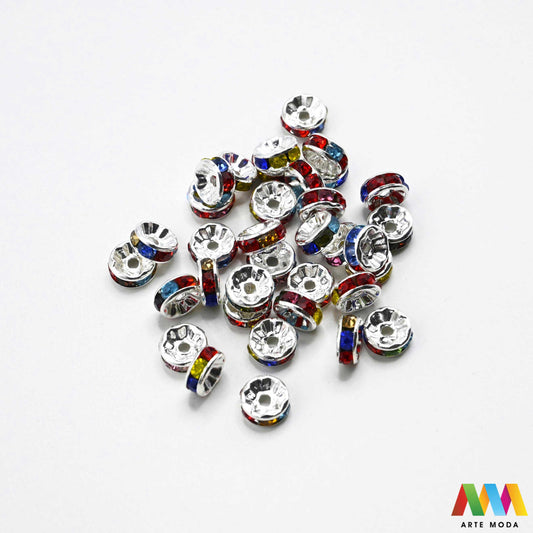 razdjelnik umetak spacer metalne izrada nakita DIY nakit distanceri metalni pribor separatori srebrne zlatne šajbice metalni za perle razmaknice komponente metal Mali ali ključni za profesionalan nakit Metalni umetci razdjelnici spacer perle služe za stvaranje razmaka i dodavanje sjaja perlama Sprječavaju trenje i ističu poludrago kamenje Neophodan element za izradu narukvica i ogrlica koje izgledaju bogatije i elegantnije arte moda repromaterijal