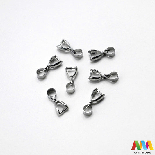 držači bailovi stiskači kvačice za privjeske spojnice vješalice nakit držač kamen metalni elementi DIY pribor srebrni zlatni montaža privjeska kristale poludrago vješanje privjesaka repromaterijali Pretvorite perle kamenje privjeske esencijalni vješanje vaših kreacija na lančiće konce Omogućuju profesionalan izgled sigurno nošenje poludragog kamenja kristala različitih stilova glatki gravirani filigranski boja srebro zlato bronca osigurajte čvrst elegantan spoj svom uradi sam nakitu arte moda repromaterijal