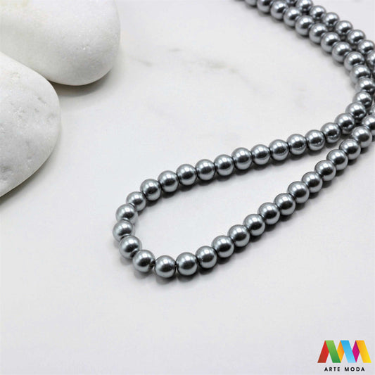 stakleni biseri niz staklo biser perle biserne zrna zrno perla staklene imitacija bisera sedefaste vjenčani nakit klasični DIY ogrlice bijeli u boji bisernim sjajem izrada nakita umjetni Za klasičnu eleganciju birajte staklene bisere imitacija bisera ima visok sedefasti sjaj i savršeno je glatka Idealni su za izradu vjenčanog nakita bezvremenskih ogrlica i narukvica raznim veličinama i bojama ovi biseri unose dašak luksuza u svaki uradi sam projekt Počnite nizati svoju eleganciju arte moda repromaterijal