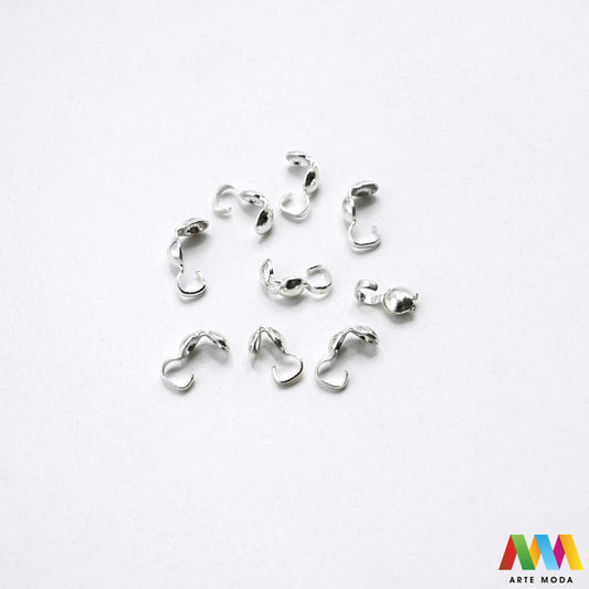 stiskač za čvor s petljom sakrivanje čvora metalne kapice čvorove štitnik petlja poklopac fiksiranje omčica metalni pribor DIY materijal srebrni zlatni Postignite savršen finiš Metalni žabo završetak esencijalan alat za sakrivanje čvorova fiksiranje kopči vašem nakitu kalote uredan izgled uradi sam projektu pretvarajući običan čvor elegantan metalni završetak s čvrstom omčicom Idealni za nizanje na konac svilu sajlu trajnost profesionalnu estetiku svojim kreacijama metalne završetke arte moda repromaterijal